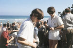 Участники The Beatles Ринго Старр и Джордж Харрисон в Майами, штат Флорида, 1964 год