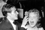 Херст Бухгольц и Роми Шнайдер на Берлинском кинобалу, 1957 год