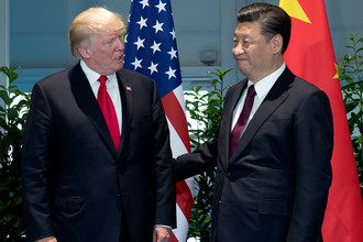Президент США Дональд Трамп и председатель КНР Си Цзиньпин
