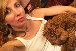 Светлана Бондарчук со своей собакой