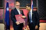 Премьер-министр Австралии Энтони Альбанезе и премьер-министр Великобритании Риши Сунака на двусторонней встрече в рамках саммита G20 в Индонезии, 16 ноября 2022 года