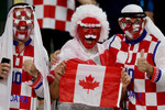 Болельщики сборной Хорватии и Канады на ЧМ-2022 в Катаре
