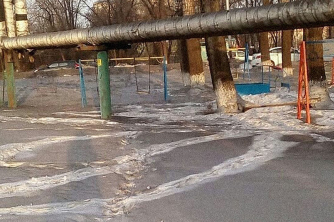 В кузбассе выпал черный снег, 16 февраля 2019 года