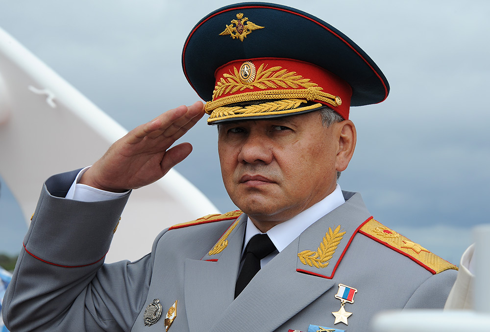 Министр обороны Сергей Шойгу на праздновании Дня Военно-морского флота России в Балтийске