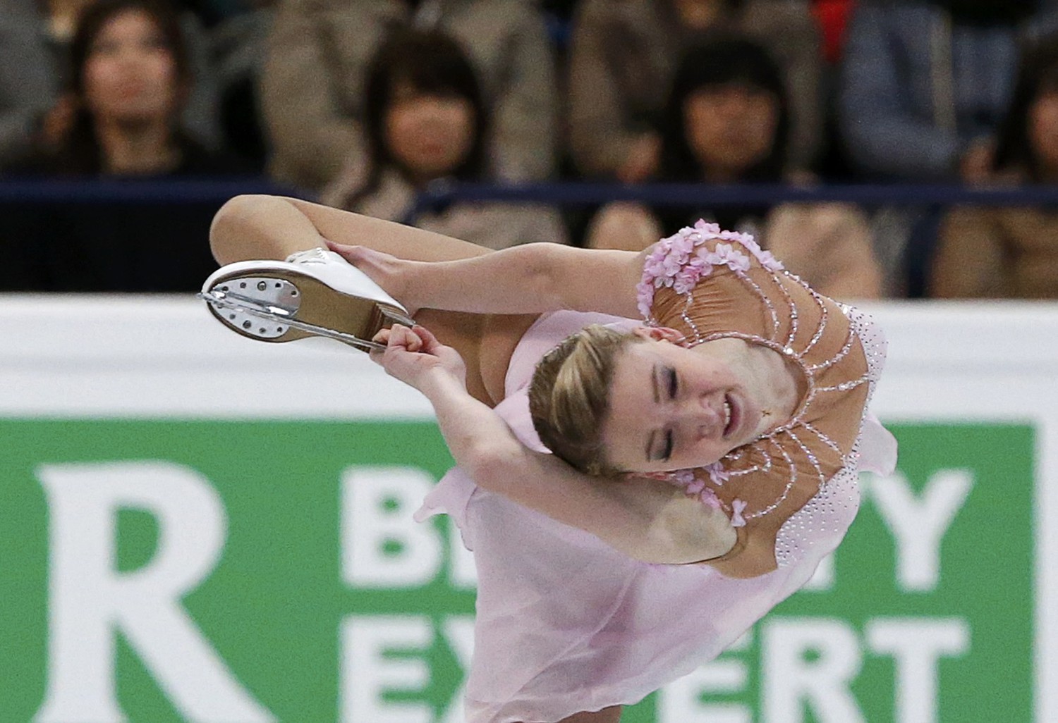Россиянка Мария Сотскова на чемпионате мира по фигурному катанию в Хельсинки