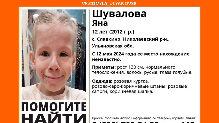 В Ульяновской области вторые сутки ищут пропавшую школьницу