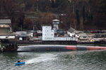 Вид на затонувший плавдок ПД-16 в Южной бухте