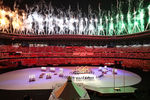 Во время церемонии открытия летних XXXII Олимпийских игр в Токио, 23 июля 2021 года
