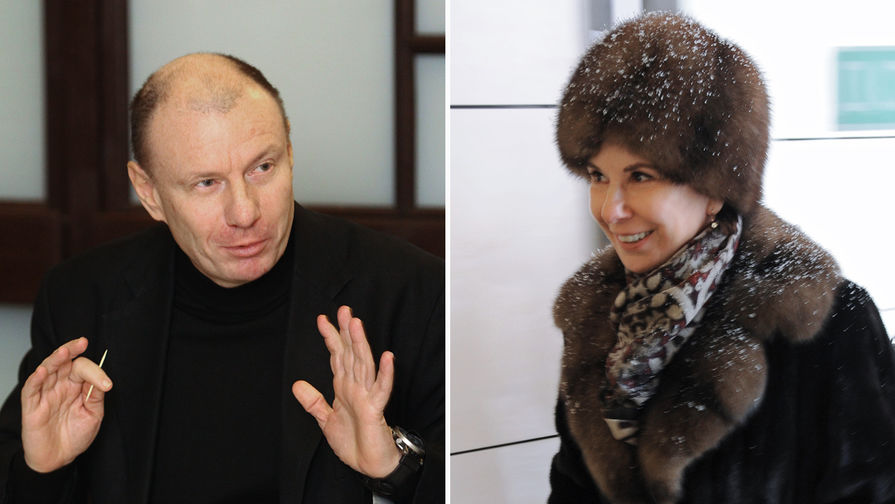 Президент «Норильского никеля» Владимир Потанин и его экс-супруга Наталия Потанина, коллаж