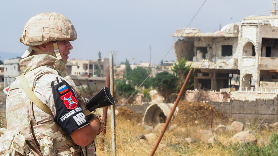 Сотрудник российской военной полиции в сирийской провинции Эль-Кунейтра, 2 августа 2018 года