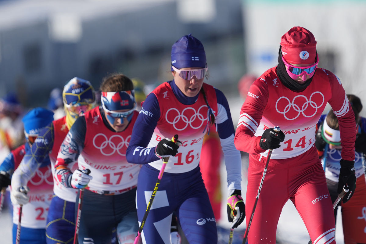 Гонка 50 км женщины. Лыжные гонки Пекин 2022.