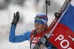Ольга Зайцева принесла не одну золотую медаль на этапах Кубка мира по биатлону