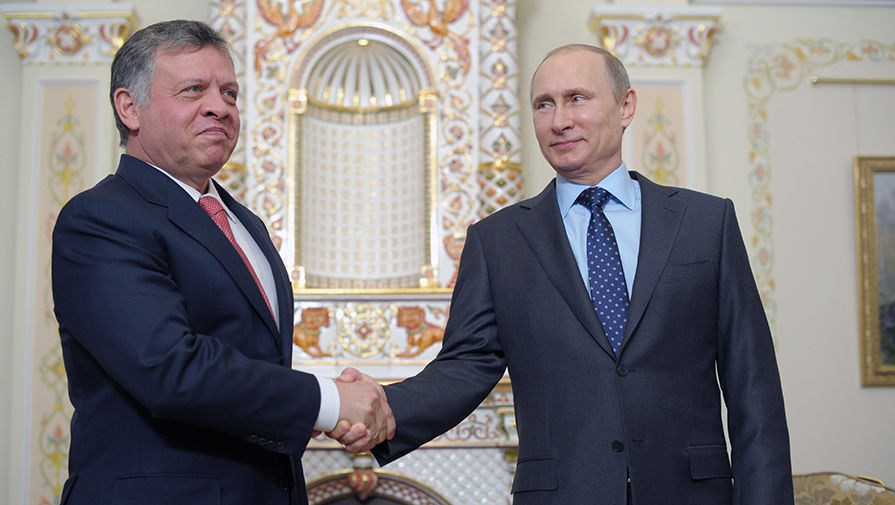 Король Иорданского Хашимитского Королевства Абдалла II и президент РФ Владимир Путин 