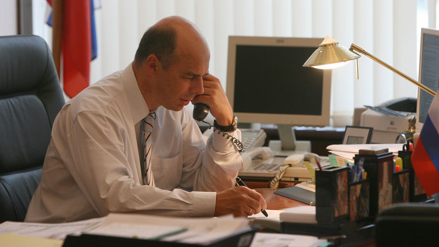 Заместитель министра финансов РФ Антон Силуанов в&nbsp;своем кабинете, 2007&nbsp;год