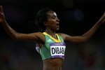 Тирунеш Дибаба (Эфиопия)— победительницы финального забега на 10000 м