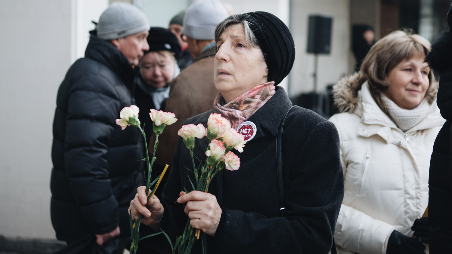 Памятные мероприятия около Театрального центра на Дубровке, 26 октября 2017 года