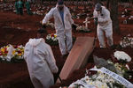 Похороны жителя города Сан-Паулу, умершего от коронавируса