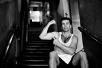 Алек Болдуин после тренировки, Нью-Йорк, 1989 год