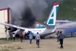 На месте аварийной посадки пассажирского самолета Ан-24 авиакомпании «Ангара», 27 июня 2019 года