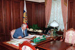 Президент России Борис Ельцин в рабочем кабинете, 1996 год 