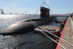 Дизель-электрическая подводная лодка Б-262 «Старый Оскол» представлена на открытии 7-го Международного военно-морского салона, 2015 год