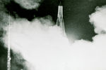 Запуск космического аппарата «Спутник-1» с космодрома «Байкорнур», 4 октября 1957 года
