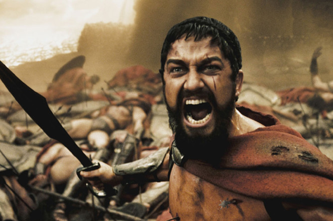 Кадр из фильма «300 спартанцев» (2007)