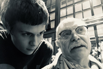 Андрей Бакин с дедушкой, режиссером Никитой Михалковым