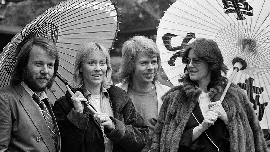 Группа ABBA в Токио, 1980 год 