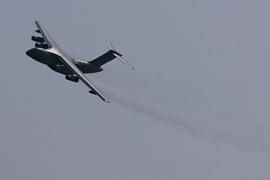 Китайский тяжелый транспортный самолет Y-20 на&nbsp;Международном аэрокосмическом салоне Airshow China 2024 