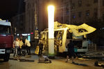 Последствия взрыва пассажирского автобуса, Воронеж, 12 августа 2021 года