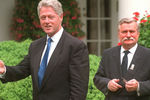 Билл Клинтон и Лех Валенса, 1996 год