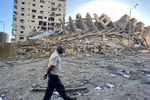 Последствия израильского удара по городу Газа, 12 мая 2021 года
