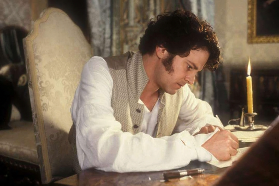 <b>&laquo;Гордость и предубеждение&raquo; (1995)</b>
<br><br>
Важно, впрочем, другое &mdash; именно очередная экранизация знаменитого произведения вдохновила писательницу Хелен Филдинг на&nbsp;создание &laquo;Дневника Бриджит Джонс&raquo;. В&nbsp;адаптации которого позднее тоже сыграл Ферт &mdash; и тоже мистера Дарси.