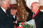 Борис Ельцин и Мстислав Ростропович, 1997 год