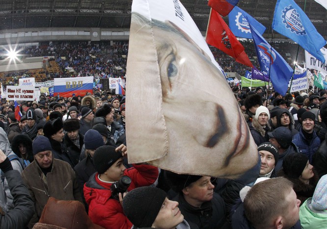 Митинг в&nbsp;поддержку Владимира Путина в&nbsp;«Лужниках».
