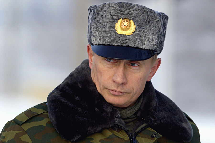 Владимир Путин на&nbsp;космодроме Плесецк, 2004&nbsp;год