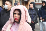Церемония прощания с рэпером Пашей Техником в храме Петра и Павла в Лефортово в Москве, 11 апреля 2025 года