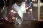 Якутск. Архиепископ Якутский и Ленский Роман освящает иордань на реке Лене в Якутске в канун праздника Крещения Господнего, 18 января 2023 года