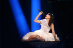 Представительница Австралии певица Дэми Им во время выступления во втором полуфинале 61-го международного конкурса песни «Евровидение-2016»