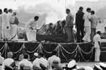Церемония кремации премьер-министра Индии Индиры Ганди, 11 марта 1984