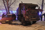 Последствия ДТП с трамваем и грузовиком в Москве, 30 декабря 2019 года
