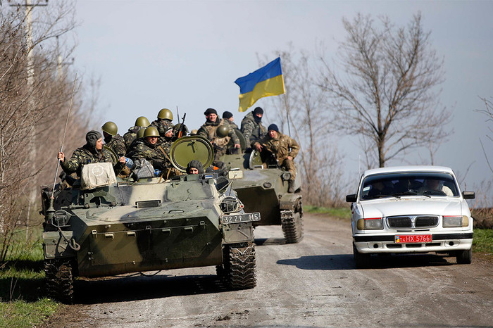 Украинские войска в&nbsp;окрестностях Краматорска