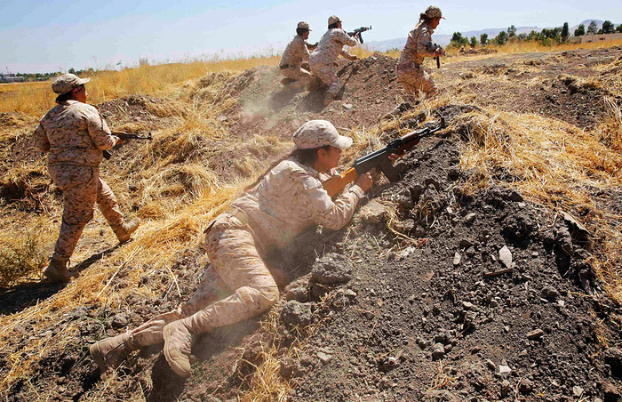Боевые учения батальона на&nbsp;специальном полигоне в&nbsp;Северном Ираке