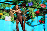 Представительница Италии Франческа Микьелин на репетиции финала 61-го Международного конкурса песни «Евровидение-2016»