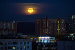 Полная луна над Москвой, 7 декабря 2022 года