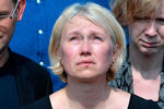Сооснователь и владелец украинского интернет-издания «Украинская правда» Алена Притула во время похорон