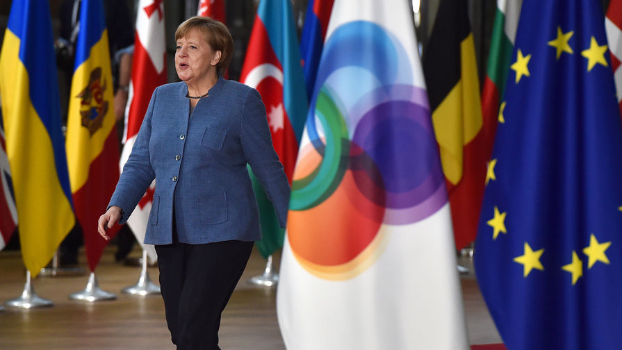 Канцлер ФРГ Ангела Меркель во время саммита Восточного партнерства в Брюсселе, 24 ноября 2017 года