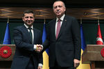 Президент Украины Владимир Зеленский и президент Турции Реджеп Тайип Эрдоган во время встречи в Анкаре, 7 августа 2019 года