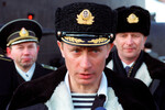 Владимир Путин на базе атомных подводных лодок в Североморске, 2000 год
